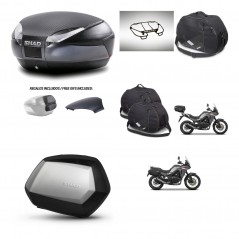 SHAD SH35 PREMIUM suitcases + mounting bracket SH48 trunk backrest cover accessories 49 L KIT-476268