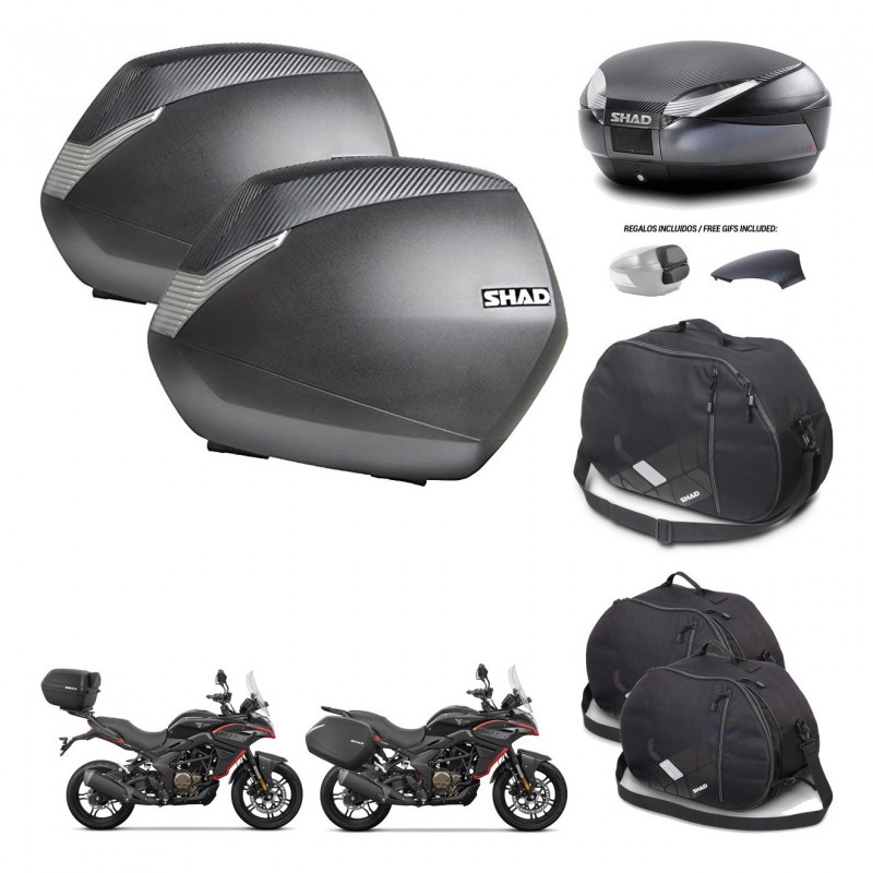 SHAD Trunk SH48 backrest cover + mounting bracket SH36 suitcases accessories 49 L KIT-476289