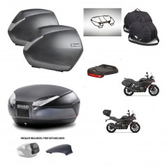 SHAD Baul SH48 tapa respaldo + soporte montaje maletas SH36 accesorios 49 L KIT-476307