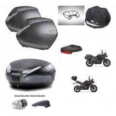 SHAD Trunk SH48 backrest cover + mounting bracket SH36 suitcases accessories 49 L KIT-476318