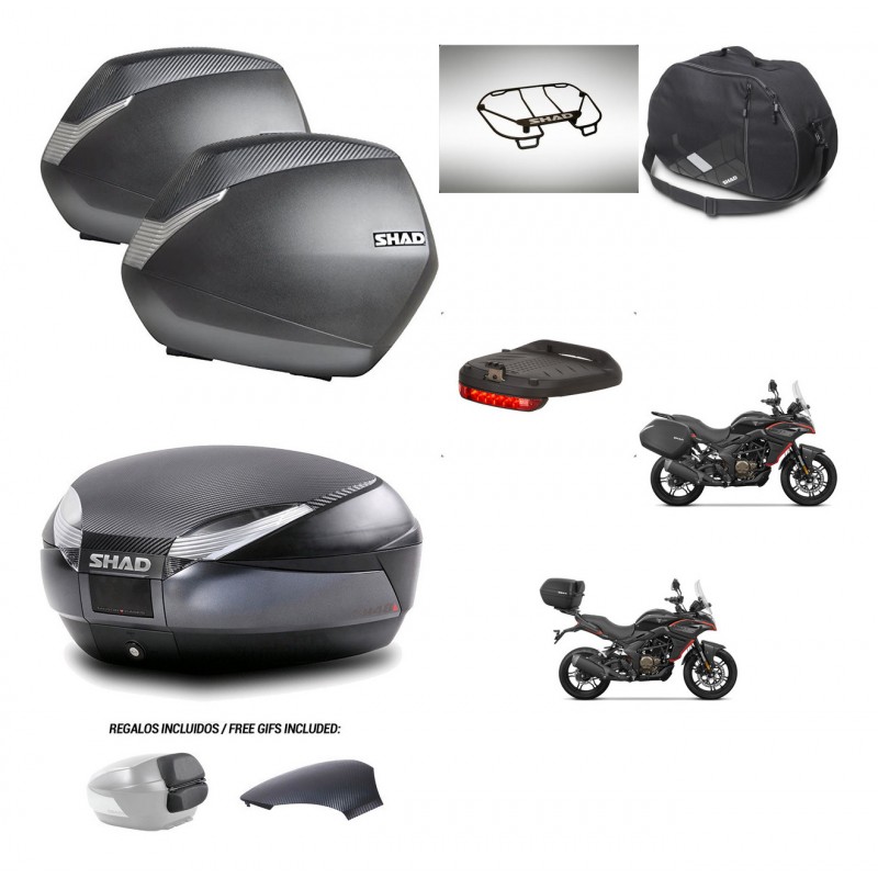 SHAD Trunk SH48 backrest cover + mounting bracket SH36 suitcases accessories 49 L KIT-476318
