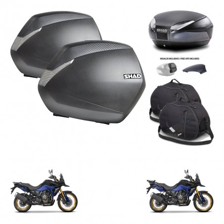 SHAD Baul SH48 tapa respaldo + soporte montaje maletas SH36 accesorios 49 L KIT-476325