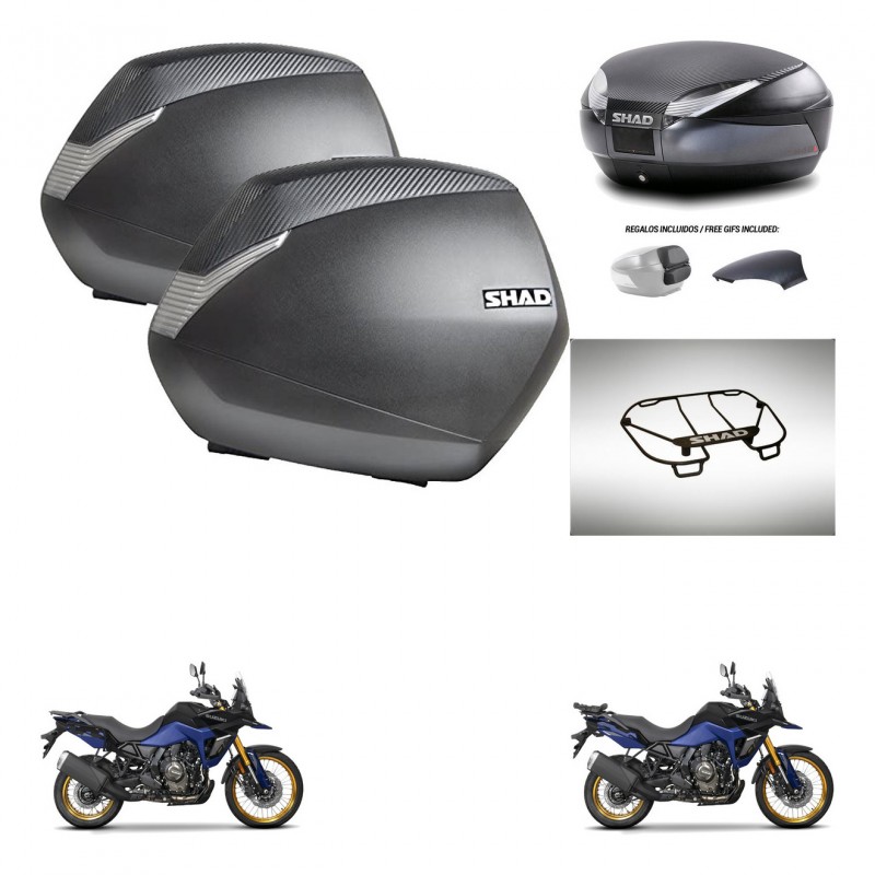 SHAD Trunk SH48 backrest cover + mounting bracket SH36 suitcases accessories 49 L KIT-476348