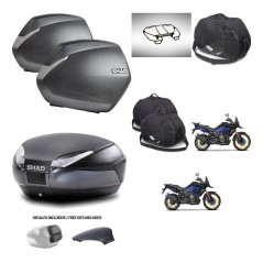 SHAD Trunk SH48 backrest cover + mounting bracket SH36 suitcases accessories 49 L KIT-476361