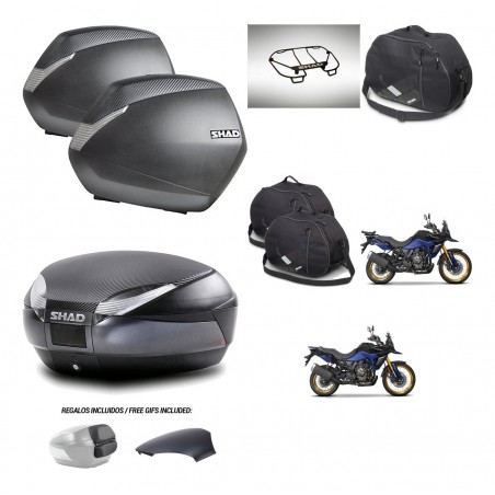 SHAD Baul SH48 tapa respaldo + soporte montaje maletas SH36 accesorios 49 L KIT-476361
