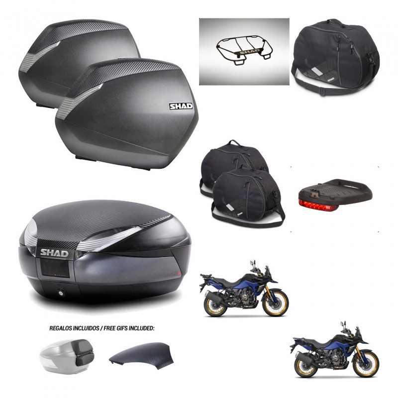 SHAD Baul SH48 tapa respaldo + soporte montaje maletas SH36 accesorios 49 L KIT-476367