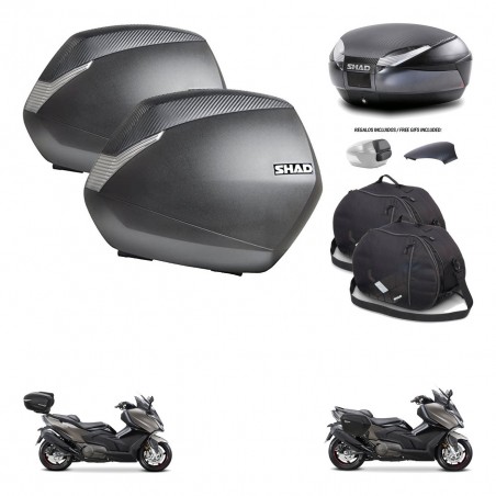 SHAD Baul SH48 tapa respaldo + soporte montaje maletas SH36 accesorios 49 L KIT-476421