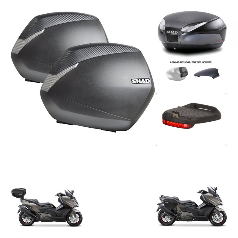 SHAD Trunk SH48 backrest cover + mounting bracket SH36 suitcases accessories 49 L KIT-476426