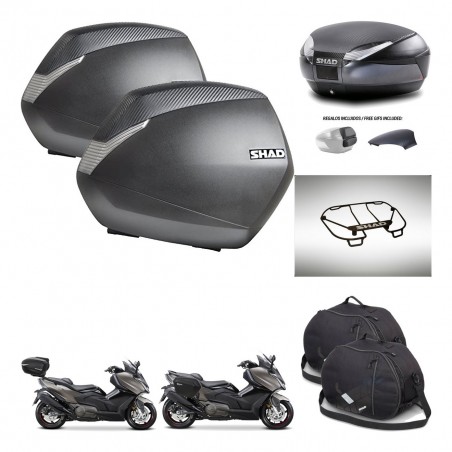 SHAD Baul SH48 tapa respaldo + soporte montaje maletas SH36 accesorios 49 L KIT-476445