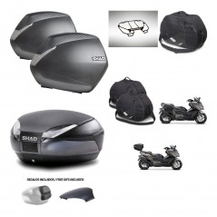 SHAD Trunk SH48 backrest cover + mounting bracket SH36 suitcases accessories 49 L KIT-476457