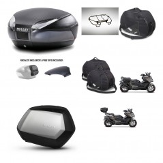 SHAD SH35 PREMIUM suitcases + mounting bracket SH48 trunk backrest cover accessories 49 L KIT-476460