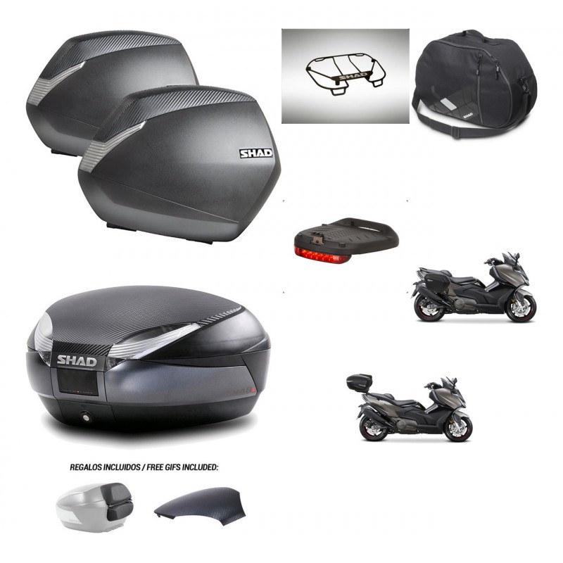 SHAD Trunk SH48 backrest cover + mounting bracket SH36 suitcases accessories 49 L KIT-476462