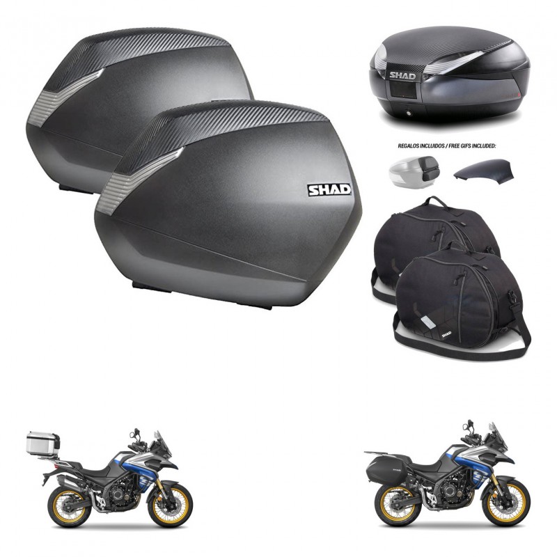 SHAD Baul SH48 tapa respaldo + soporte montaje maletas SH36 accesorios 49 L KIT-476469