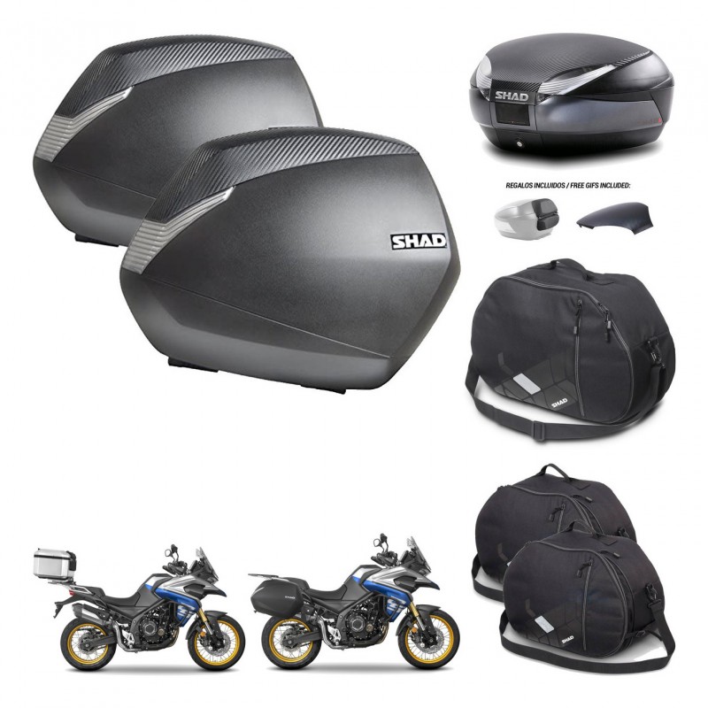 SHAD Baul SH48 tapa respaldo + soporte montaje maletas SH36 accesorios 49 L KIT-476481
