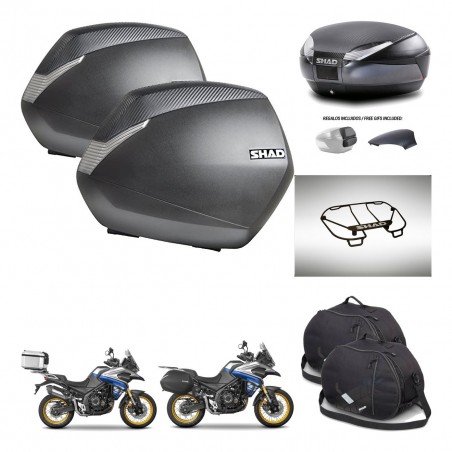 SHAD Baul SH48 tapa respaldo + soporte montaje maletas SH36 accesorios 49 L KIT-476493