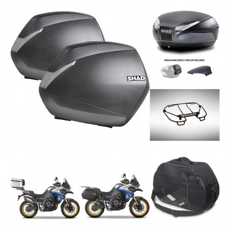 SHAD Baul SH48 tapa respaldo + soporte montaje maletas SH36 accesorios 49 L KIT-476504