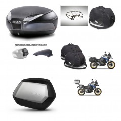 SHAD SH35 PREMIUM suitcases + mounting bracket SH48 trunk backrest cover accessories 49 L KIT-476508