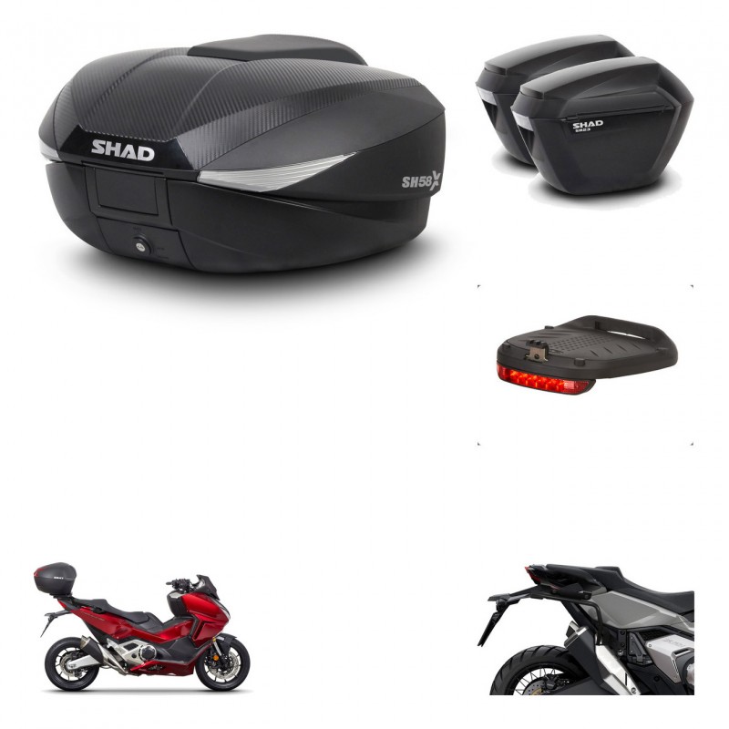 SHAD Maletas sh23 + soporte montaje baul SH58 accesorios KIT-476524