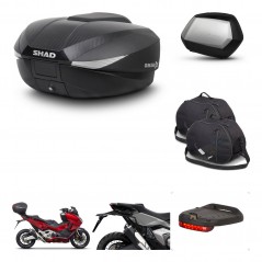 SHAD Maletas SH35 PREMIUM + soporte montaje baul SH58 accesorios KIT-476526