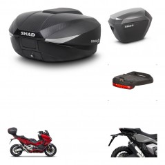 SHAD Maletas sh23 alu + soporte montaje baul SH58 accesorios KIT-476527