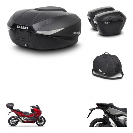 SHAD Maletas sh23 + soporte montaje baul SH58 accesorios KIT-476530
