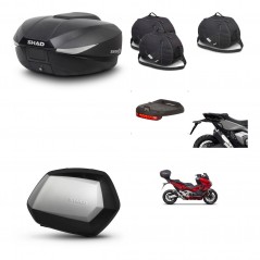 SHAD Maletas SH35 PREMIUM + soporte montaje baul SH58 accesorios KIT-476538