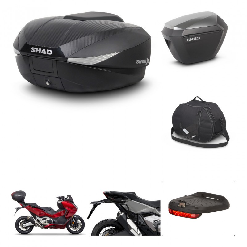 SHAD Maletas sh23 alu + soporte montaje baul SH58 accesorios KIT-476539