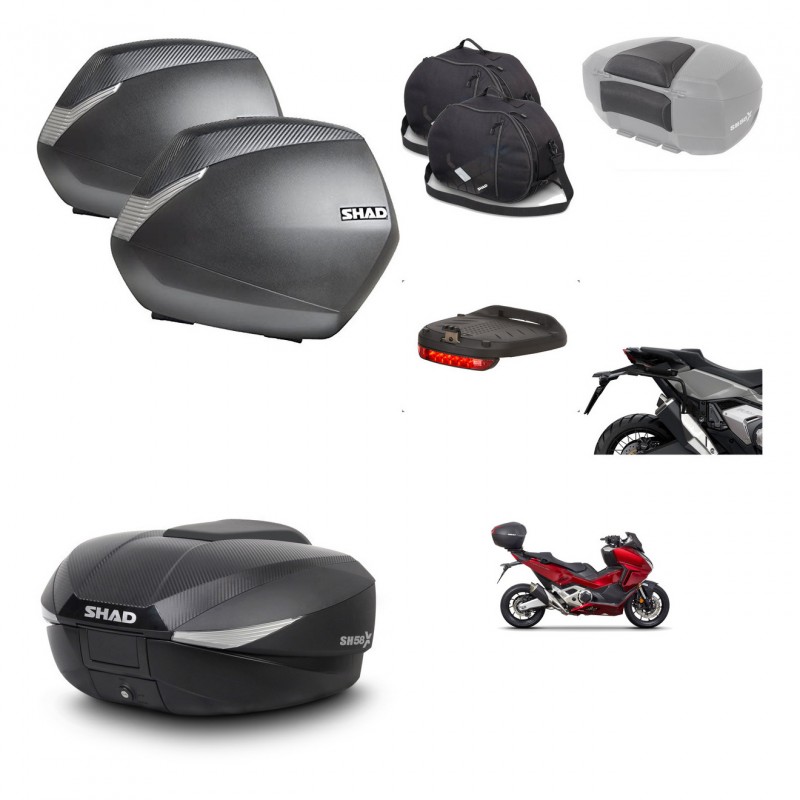 SHAD Baul SH58 + soporte montaje maletas SH36 accesorios KIT-476547
