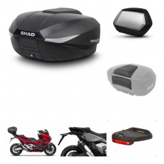 SHAD Maletas SH35 PREMIUM + soporte montaje baul SH58 accesorios KIT-476549