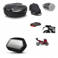 SHAD Maletas SH35 PREMIUM + soporte montaje baul SH58 accesorios KIT-476550