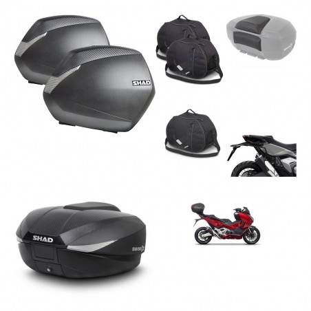 SHAD Baul SH58 + soporte montaje maletas SH36 accesorios KIT-476553