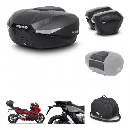 SHAD Maletas sh23 + soporte montaje baul SH58 accesorios KIT-476554