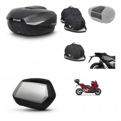 SHAD SH35 PREMIUM suitcases + mounting bracket SH58 trunk accessories KIT-476556