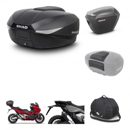 SHAD Maletas sh23 alu + soporte montaje baul SH58 accesorios KIT-476557