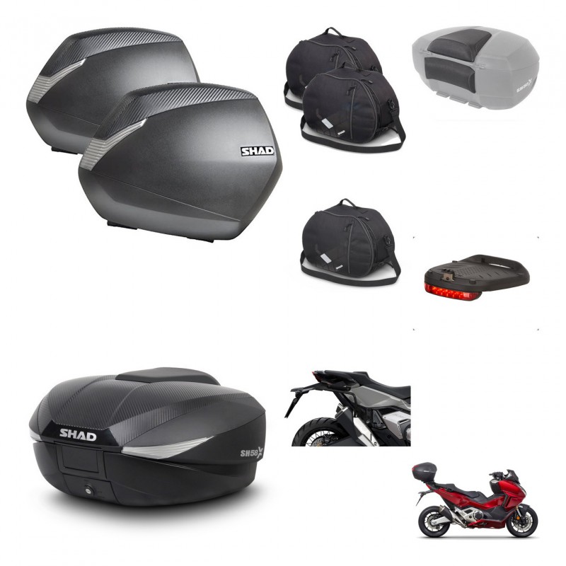 SHAD Baul SH58 + soporte montaje maletas SH36 accesorios KIT-476559