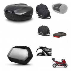 SHAD SH35 PREMIUM suitcases + mounting bracket SH58 trunk accessories KIT-476562