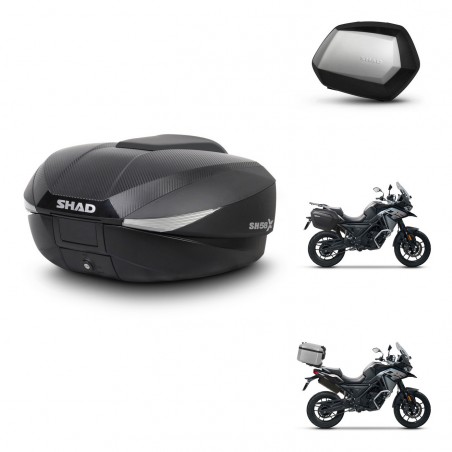 SHAD Maletas SH35 PREMIUM + soporte montaje baul SH58 KIT-476567