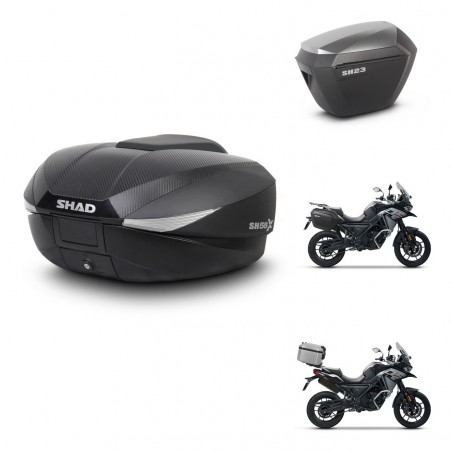SHAD Maletas sh23 alu + soporte montaje baul SH58 KIT-476569