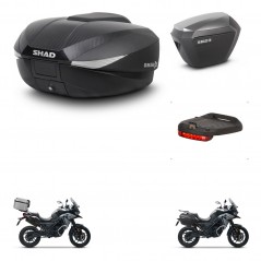 SHAD Maletas sh23 alu + soporte montaje baul SH58 accesorios KIT-476575