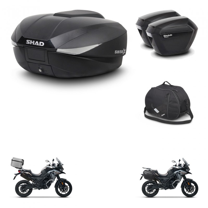 SHAD Maletas sh23 + soporte montaje baul SH58 accesorios KIT-476578