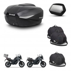 SHAD Maletas SH35 PREMIUM + soporte montaje baul SH58 accesorios KIT-476580