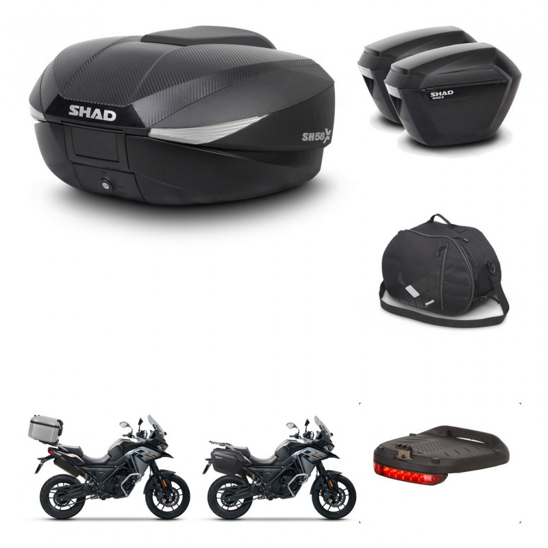 SHAD Maletas sh23 + soporte montaje baul SH58 accesorios KIT-476584