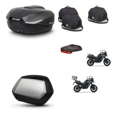 SHAD Maletas SH35 PREMIUM + soporte montaje baul SH58 accesorios KIT-476586