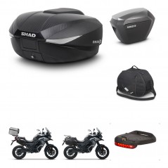 SHAD SH23 alu suitcases + mounting bracket SH58 trunk accessories KIT-476587