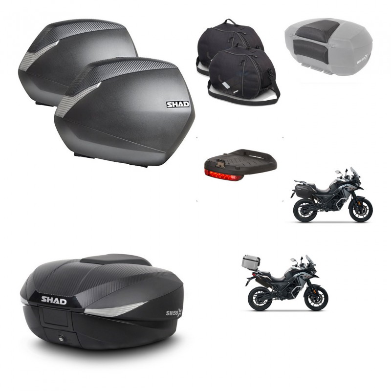 SHAD SH58 trunk + mounting bracket SH36 suitcases accessories KIT-476595