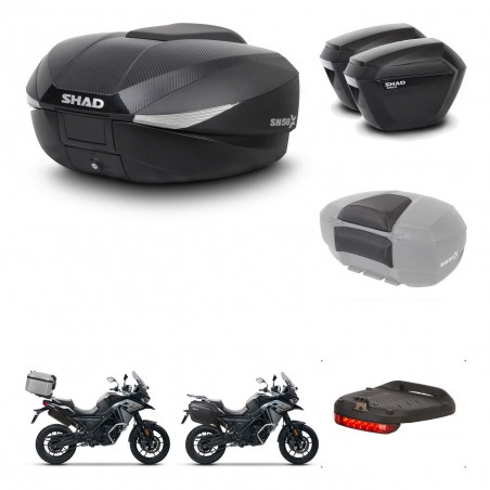 SHAD Maletas sh23 + soporte montaje baul SH58 accesorios KIT-476596