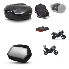 SHAD SH35 PREMIUM suitcases + mounting bracket SH58 trunk accessories KIT-476598