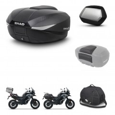 SHAD SH35 PREMIUM suitcases + mounting bracket SH58 trunk accessories KIT-476603