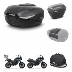 SHAD SH23 alu suitcases + mounting bracket SH58 trunk accessories KIT-476605