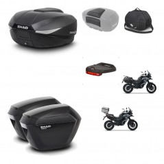 SHAD SH23 suitcases + mounting bracket SH58 trunk accessories KIT-476608